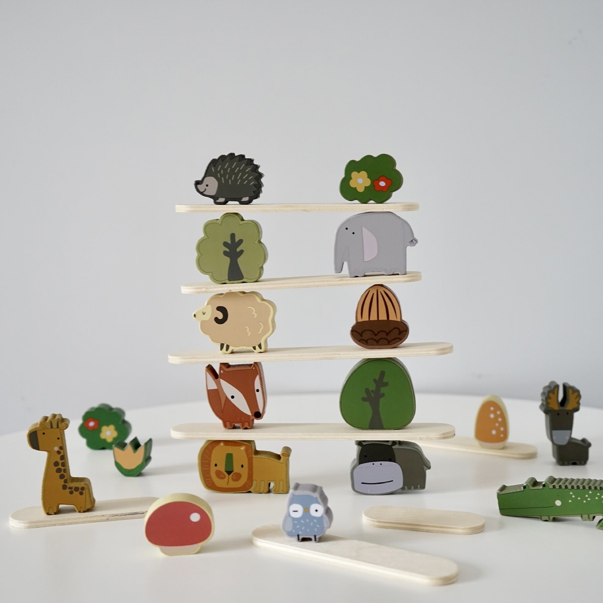 Wooden Animals in the Forest-Opened Ended Play