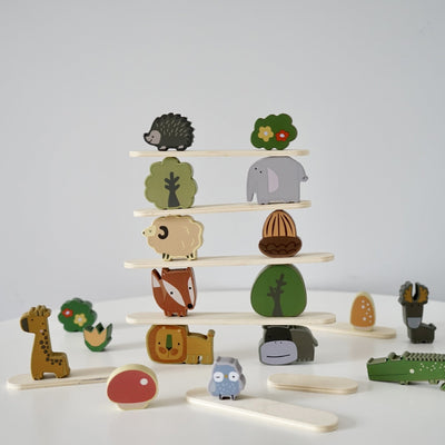 Animales de madera en el bosque - Juego abierto