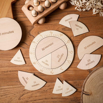 Rompecabezas de Reloj de Madera - Los Mejores Juguetes Matemáticos