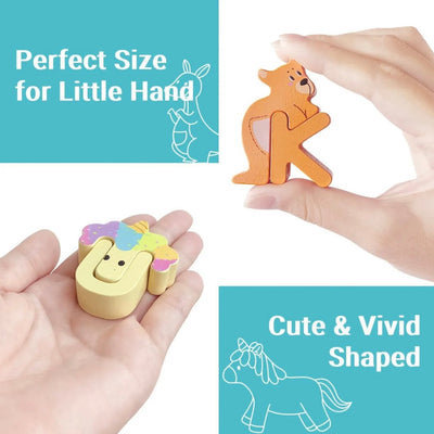 Puzzle alphabet animaux en bois – Jouet éducatif de A à Z pour enfants