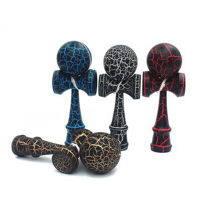 Juguete de habilidad de madera Fidtoy Kendama Cracks para niños