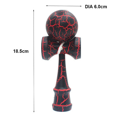 Juguete de habilidad de madera Fidtoy Kendama Cracks para niños