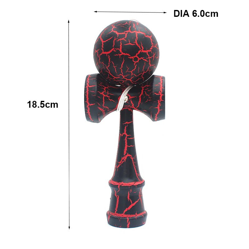 Juguete de habilidad de madera Fidtoy Kendama Cracks para niños