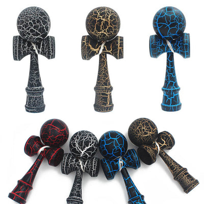 Juguete de habilidad de madera Fidtoy Kendama Cracks para niños