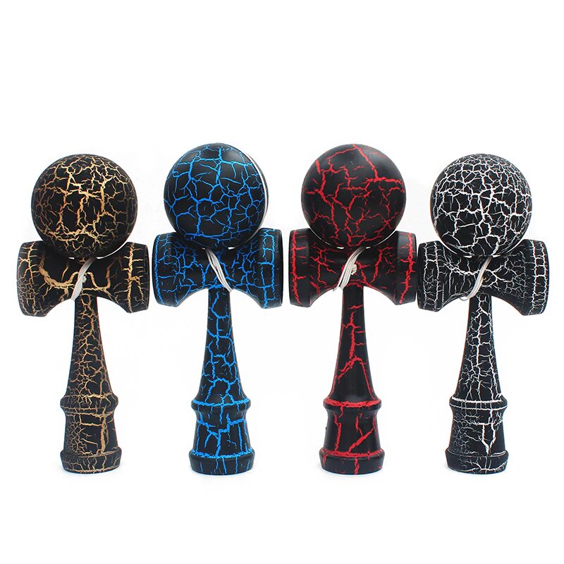 Juguete de habilidad de madera Fidtoy Kendama Cracks para niños