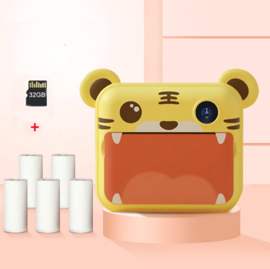 Cámara de impresión instantánea Fidtoy para niños – Cámara de fotos para niños pequeños con impresión térmica y coloreado creativo