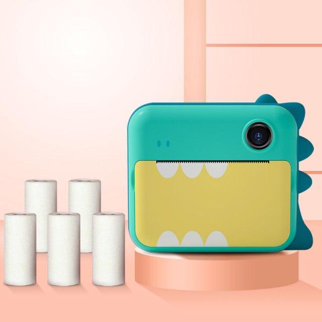 Cámara de impresión instantánea Fidtoy para niños – Cámara de fotos para niños pequeños con impresión térmica y coloreado creativo