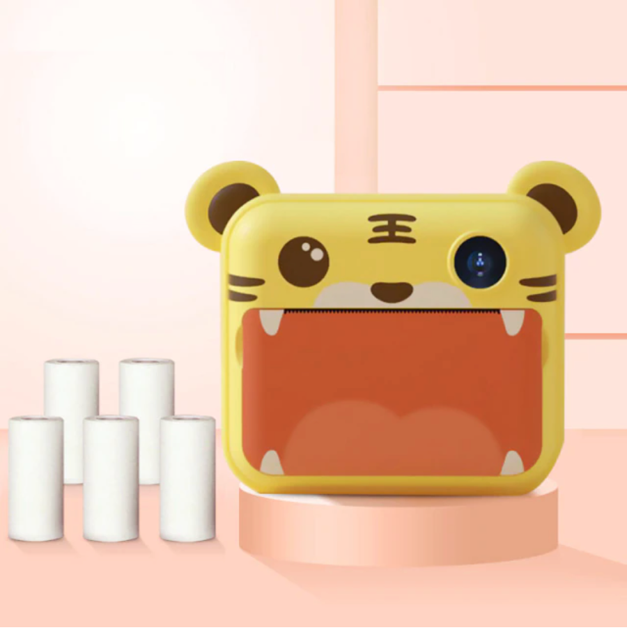 Cámara de impresión instantánea Fidtoy para niños – Cámara de fotos para niños pequeños con impresión térmica y coloreado creativo