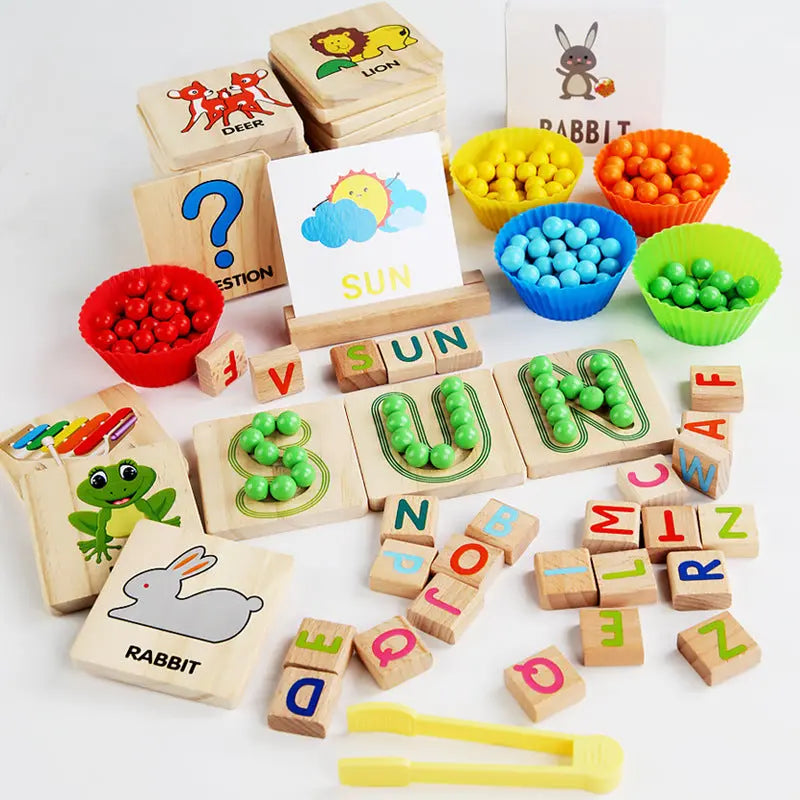 Jeu de balle à clipser éducatif