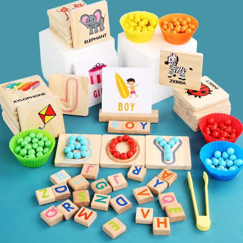 Jeu de balle à clipser éducatif