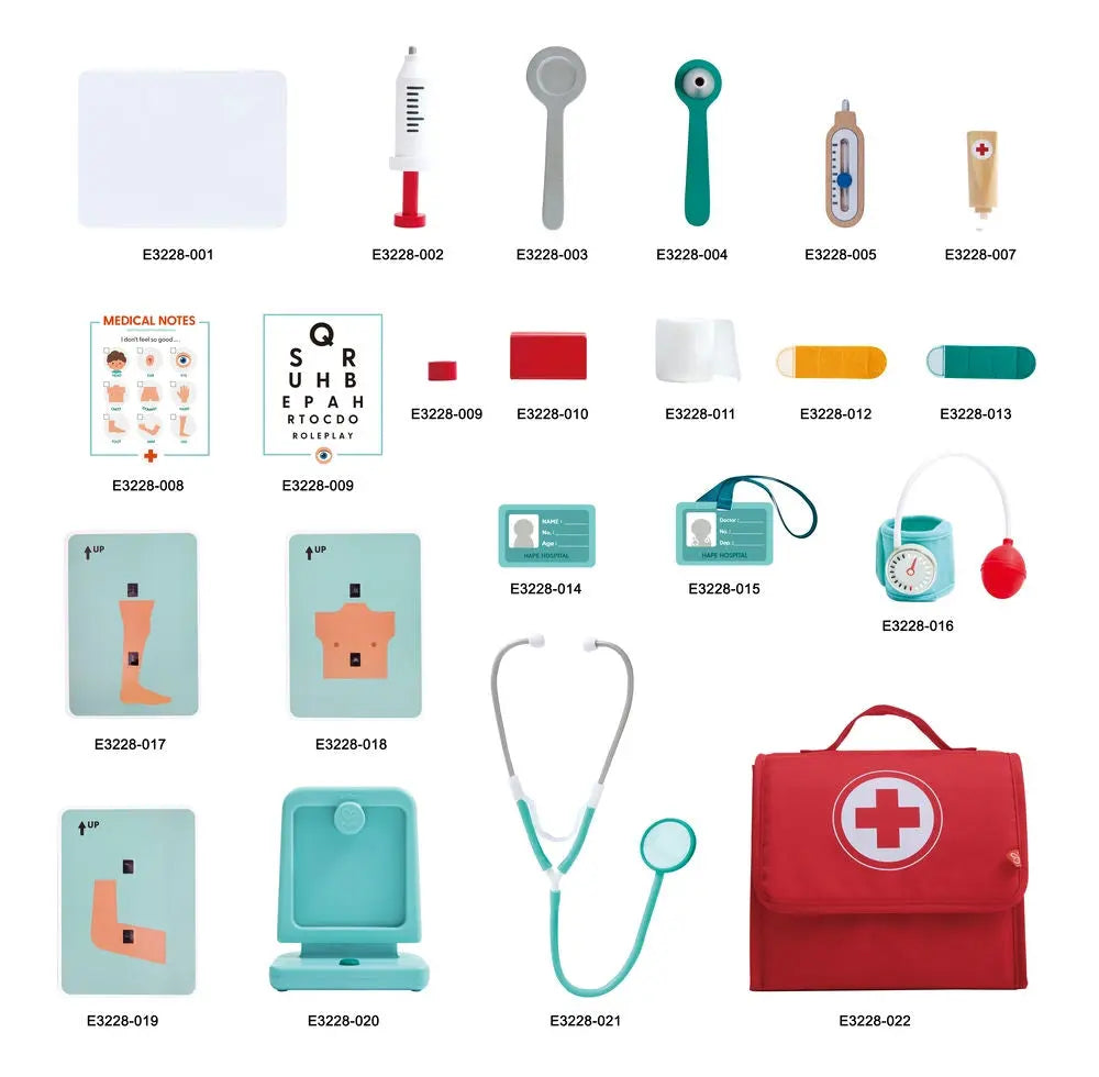 Fidtoy Doctor Kit Playset for Kids Medical Role Play Toy