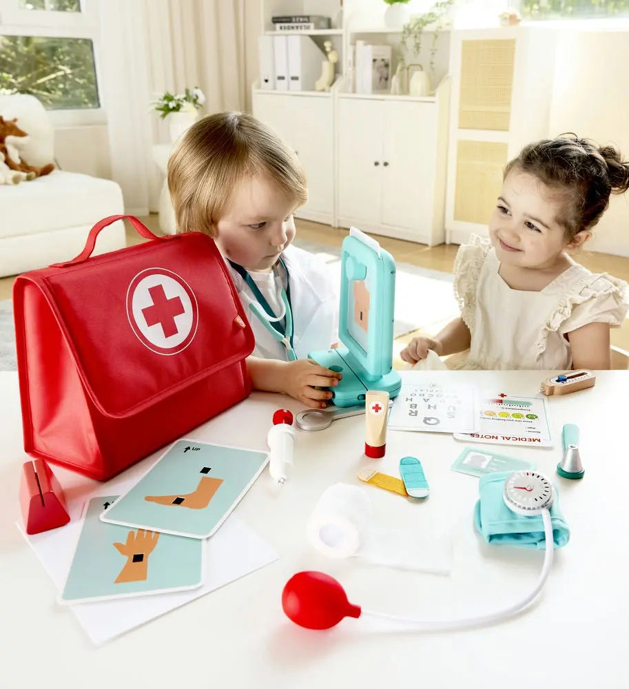 Fidtoy Doctor Kit Playset for Kids Medical Role Play Toy