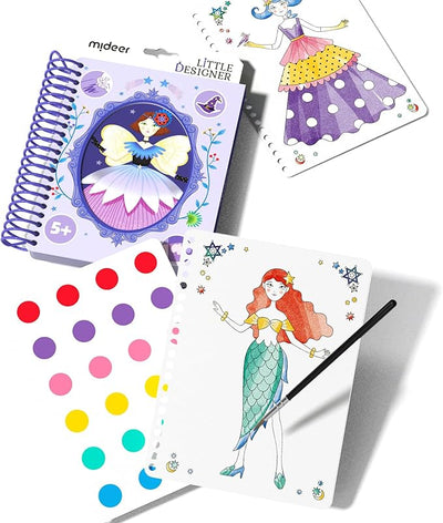Little Designer - Magic Club | Fashion Design with Fabrics, Accessory stickers, colors