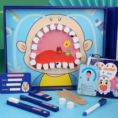 Set de juego de rol de pequeño dentista - Los mejores juguetes Montessori