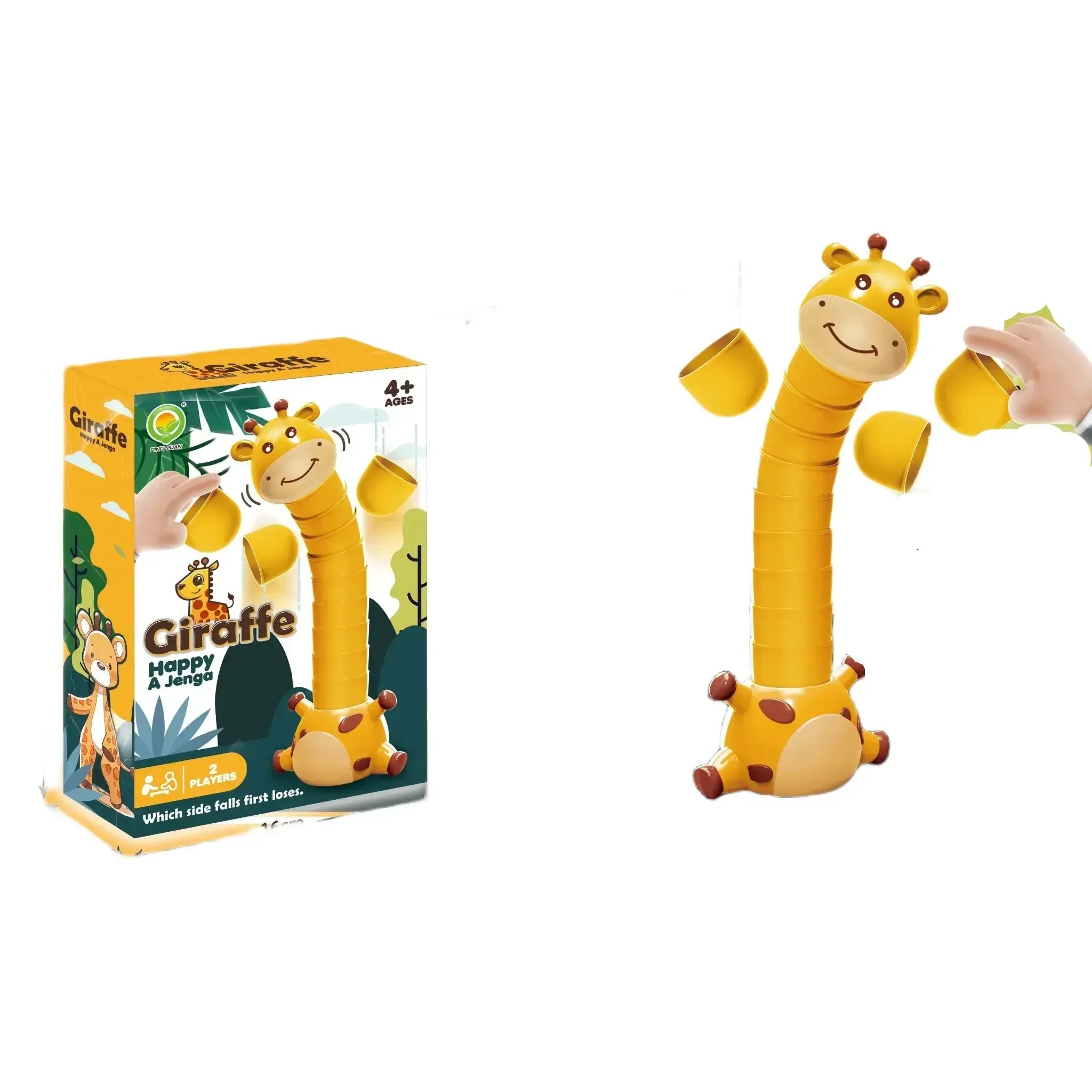 Juego Fidtoy Jirafa Cuello Apilamiento Animal Stack Attack para Niños