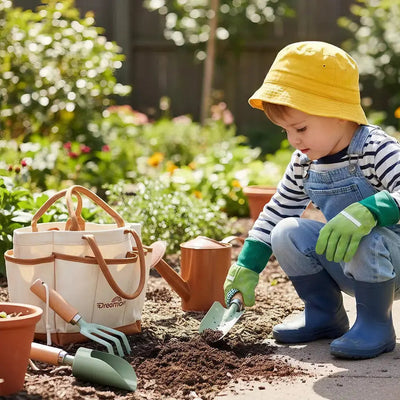Kit d'outils de jardin pour enfants : jouer en mettant la main à la pâte