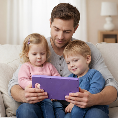 Dispositif de communication AAC Fidtoy pour l'autisme - Aide vocale bilingue pour les tout-petits