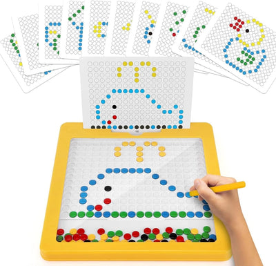 Tablette de Dessin Magnétique Fidtoy pour Enfants – Jouet de Perles Montessori Artistique et Créatif pour Tout-petits