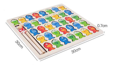 Magnetic Wooden Fishing Game Toy