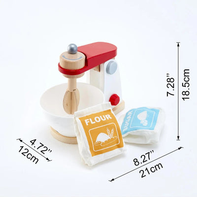 Fidtoy Batidora de Cocina de Madera, Juguete, Juego de Imitación para Hornear