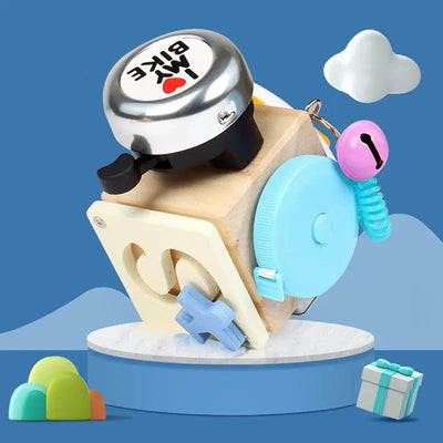 Fidtoy Montessori Tablero Ocupado en Cubo para Niños Pequeños – Juguete para el Desarrollo Sensorial y Cognitivo