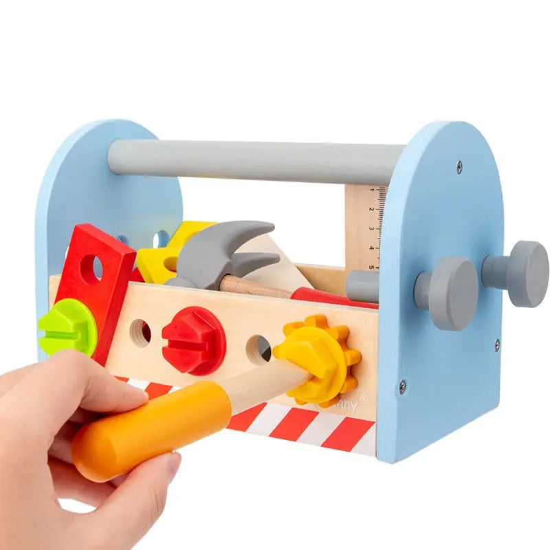 Fidtoy Montessori Boîte à Outils en Bois pour Enfants – Création DIY & Motricité Fine