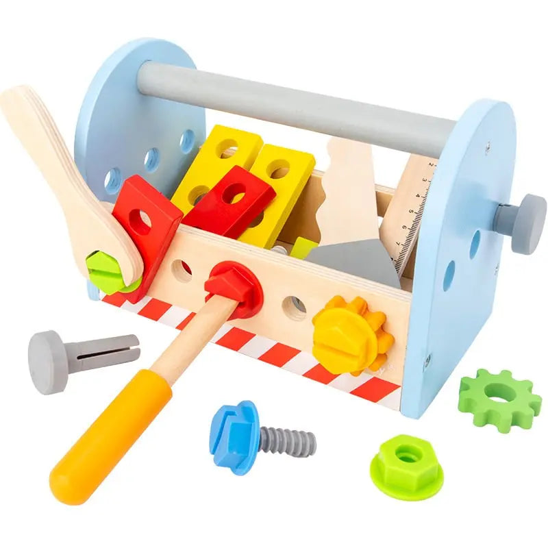 Fidtoy Montessori Boîte à Outils en Bois pour Enfants – Création DIY & Motricité Fine