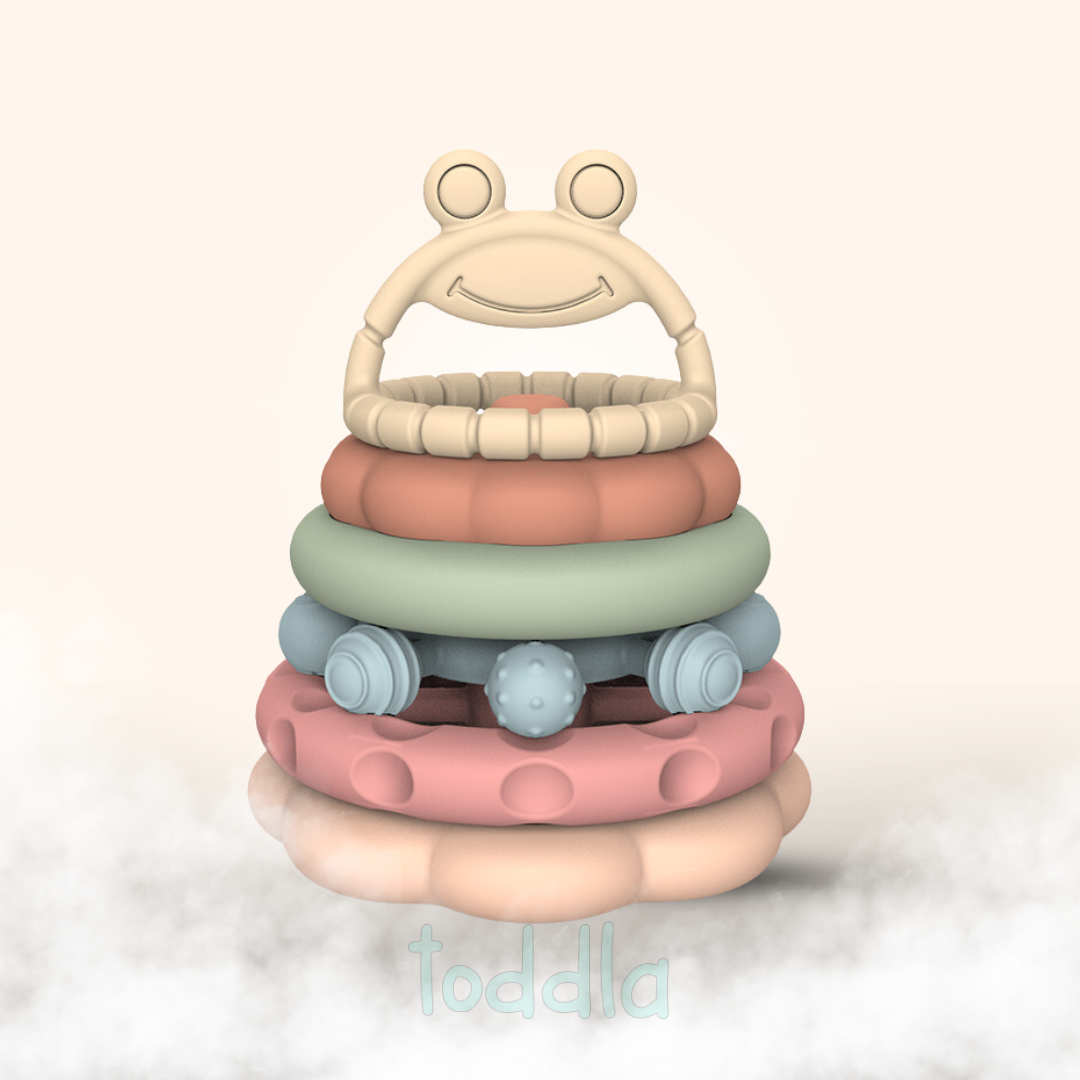 Fidtoy Montessori Stacking Teething Toy for Babies