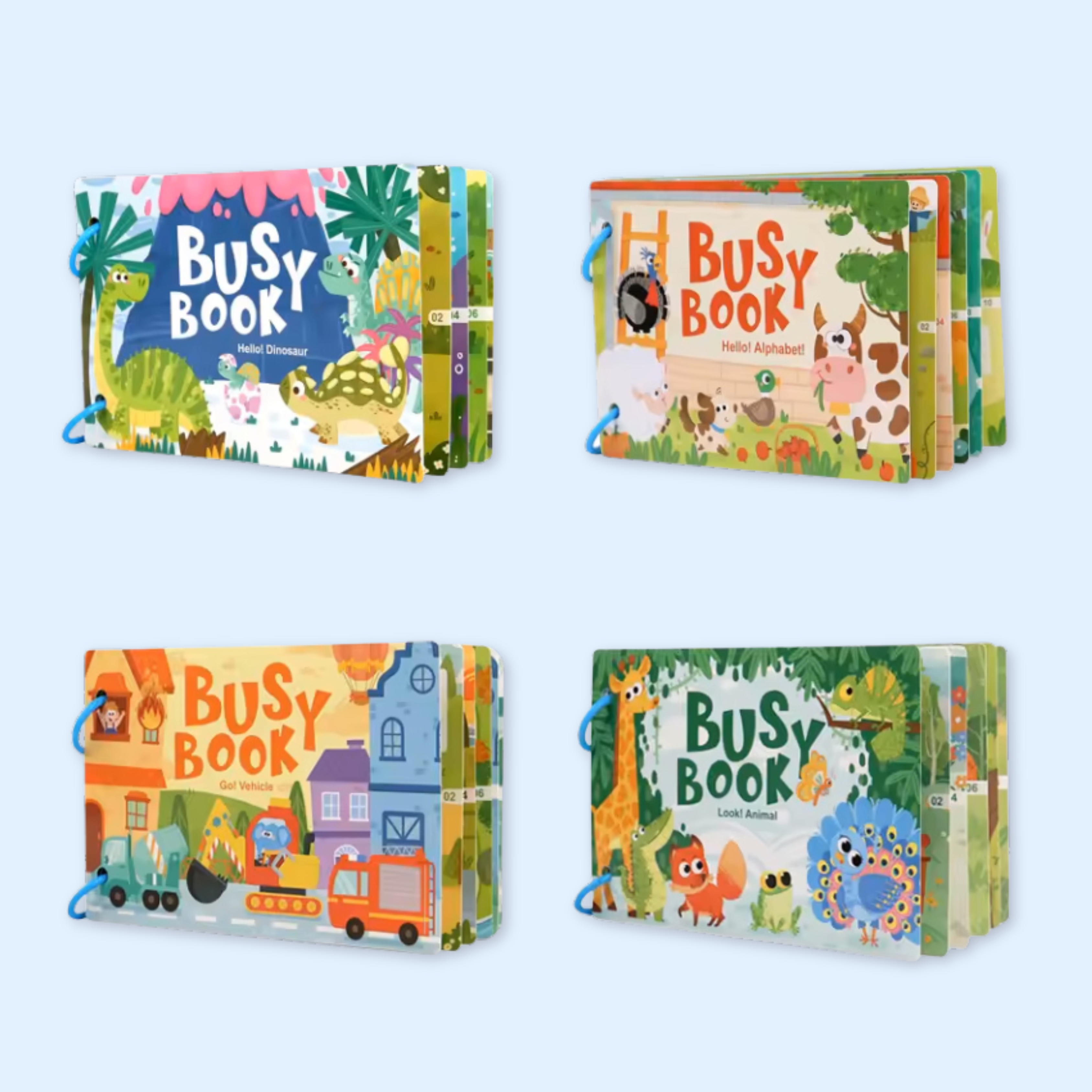Libro sensorial Montessori Fidtoy para niños pequeños, aprendizaje interactivo del alfabeto