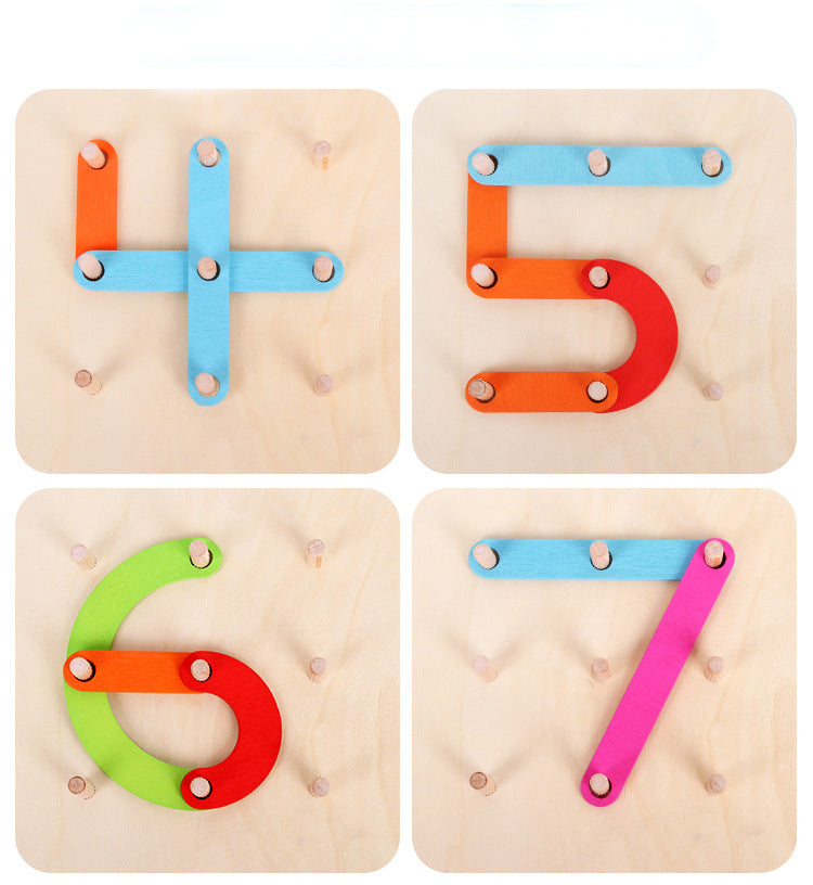 Fidtoy Chiffres et Lettres Puzzle en Bois