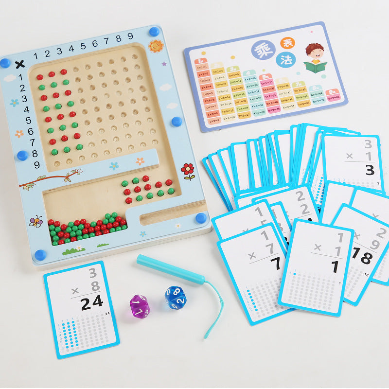 Tablero Magnético de Perlas Montessori para Multiplicar