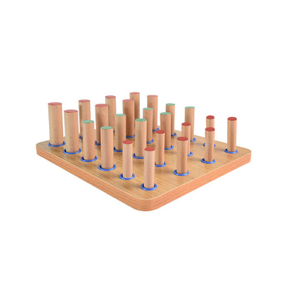 Equipo de terapia de mano extragrande, tablero de clavijas de madera para ejercicios de dedos para mejorar la motricidad fina