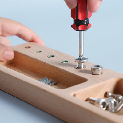 Joyeux Gumnut Montessori Tournevis Planche Multi-outils Jouet d'activité