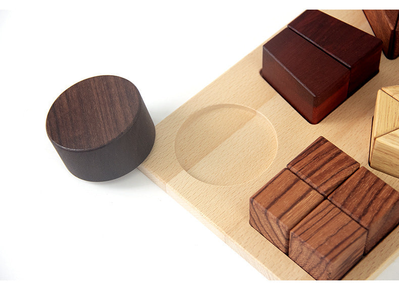 Juego de Juguetes Educativos de Madera Natural Premium