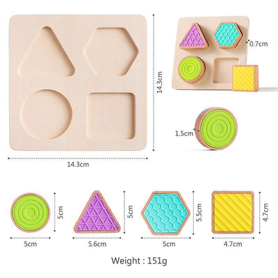 Trieur de formes/puzzle en bois pour tout-petit
