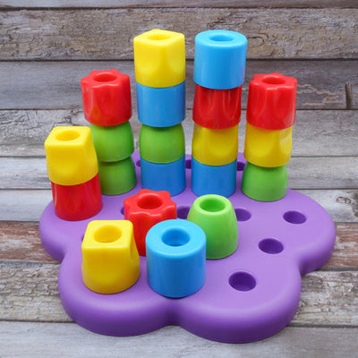 JUMBO Cuentas de Secuencia de Color con Tablero de Construcción