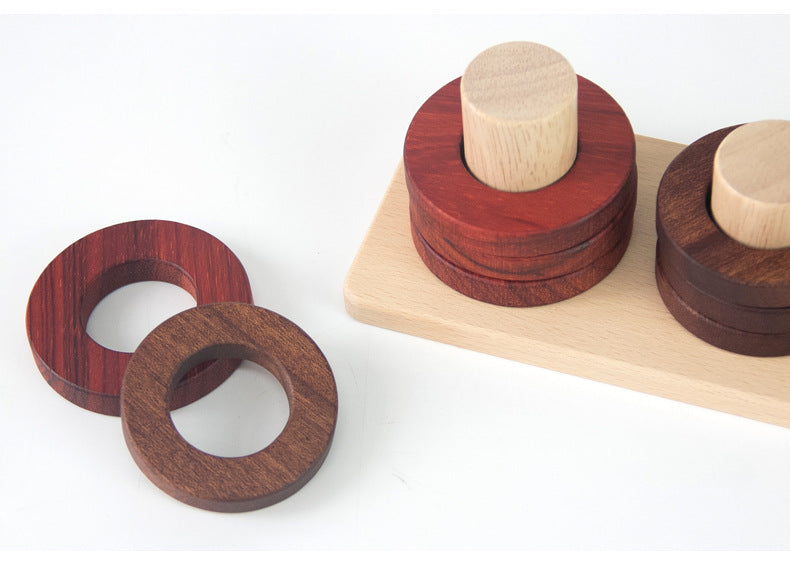 Juego de Juguetes Educativos de Madera Natural Premium
