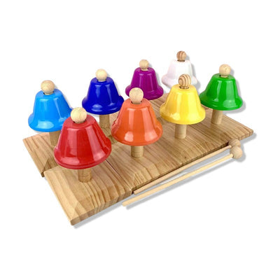 Ensemble de 8 cloches de percussion de luxe pour enfants, instrument de musique, jouet sonore