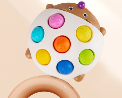 Jouet sensoriel en silicone à retourner, Pop Push Popper Fidget (hérisson)