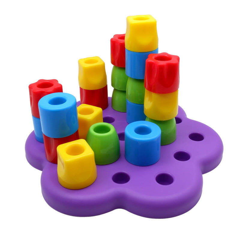 JUMBO Cuentas de Secuencia de Color con Tablero de Construcción