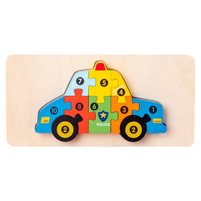 Montessori Puzzles 4 Pack - Eco-Friendly Wooden Puzzles Set#8