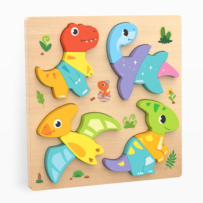 Puzle Montessori de madera con piezas grandes