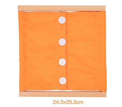 Montessori Dressing Frames A and Storage Box  Set of 6