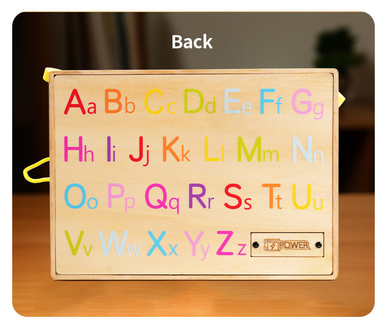 Tableau d'activités de luxe pour enfants Thème conduite LED avec boutons et cadrans lumineux