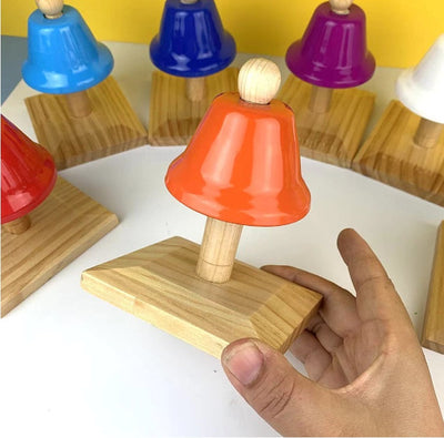 Ensemble de 8 cloches de percussion de luxe pour enfants, instrument de musique, jouet sonore