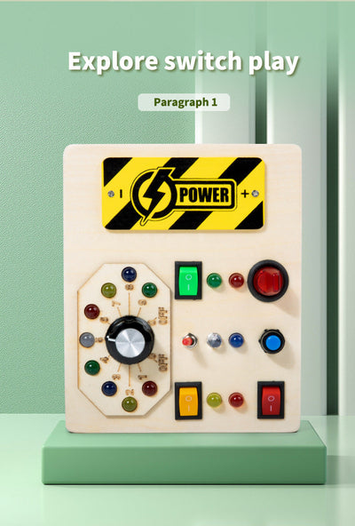 Tablero de actividades portátil de lujo con interruptores LED grandes C