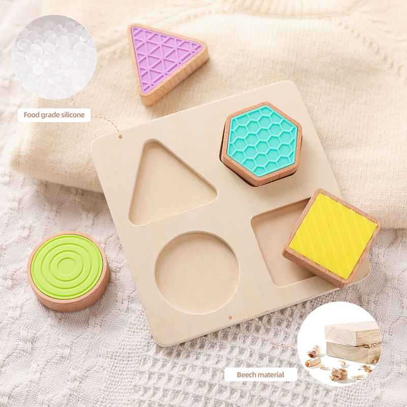 Trieur de formes/puzzle en bois pour tout-petit