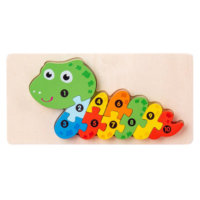 Puzles Montessori (Paquete de 4) - Juego de Puzles de Madera Ecológicos n.º 7