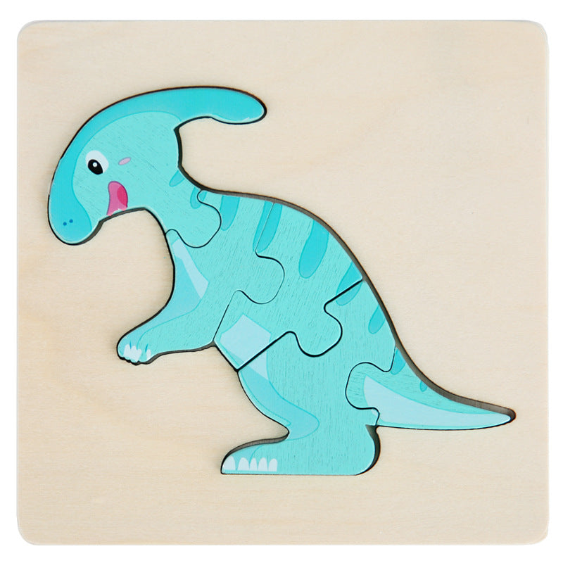 Rompecabezas Dino Montessori Paquete de 6 - Rompecabezas de madera ecológicos