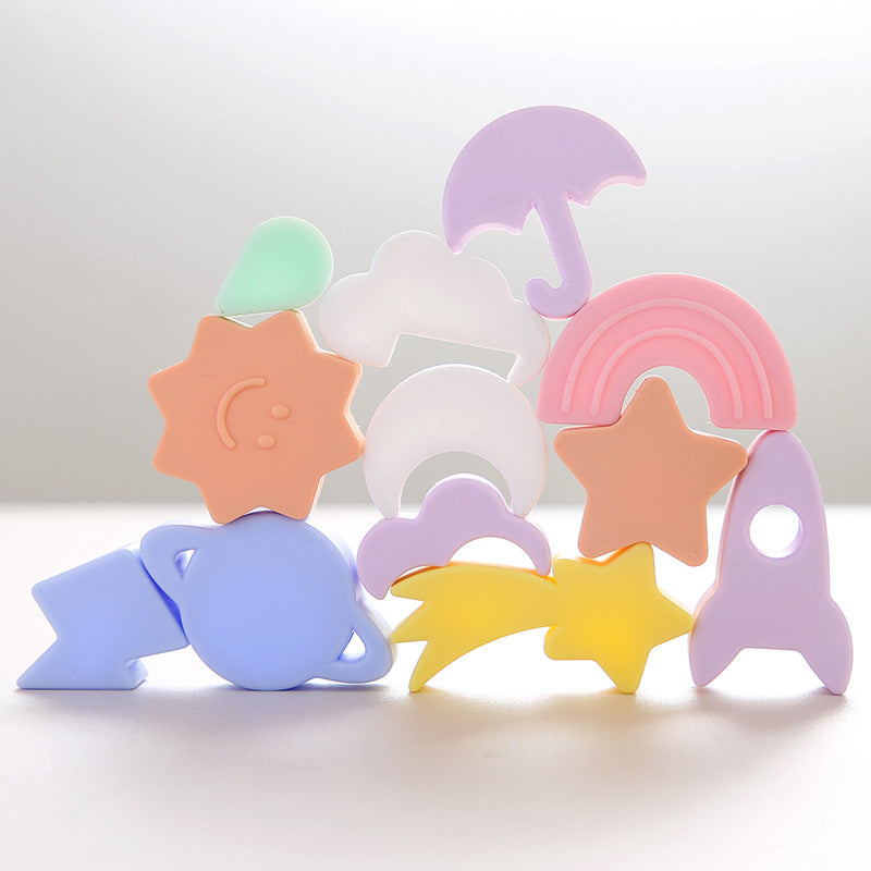Rompecabezas Montessori de silicona de figuras (ESTRELLAS)